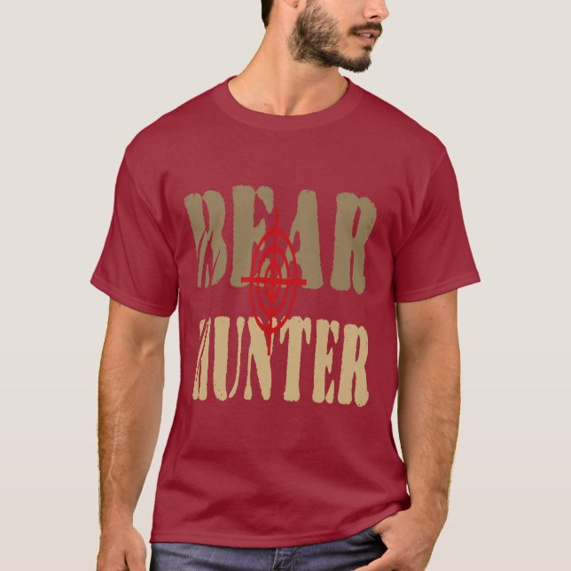 T-SHIRT CAÇADOR DE URSO LEGAL ENGRAÇADO (Frente)