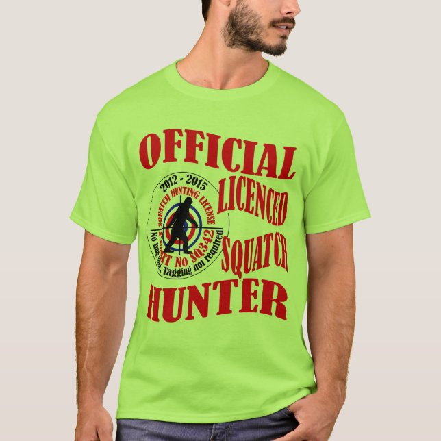 T-shirt Caçador oficial de batateiras (Frente)