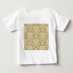 T-shirt Cacau e Cream Damask
