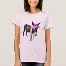 T-shirt Cacau o Mama Asno Obtenção Quadril na Laço-Tintura
