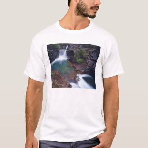 T-shirt Cachoeira St Mary no Parque Nacional Glacier em