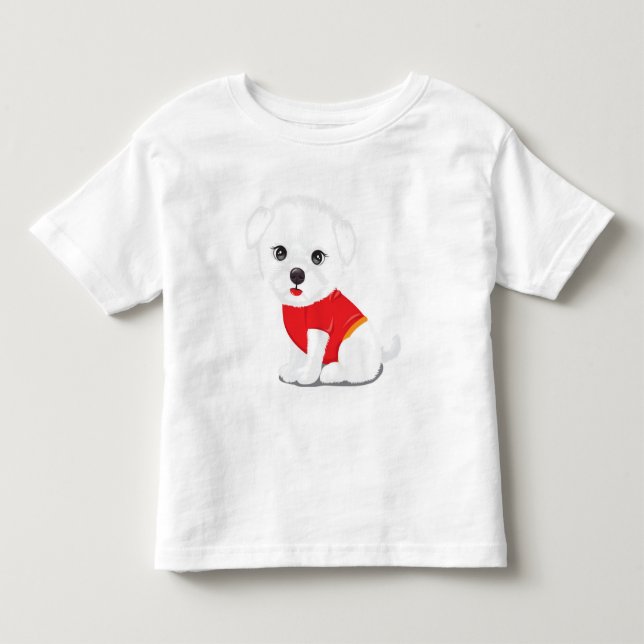 T-shirt cachorrinho afável, purp (Frente)