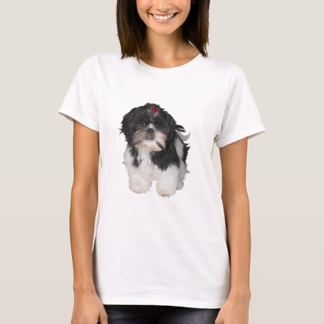 T-shirt Cachorrinhos Shitzu Shih Tzu (Frente)