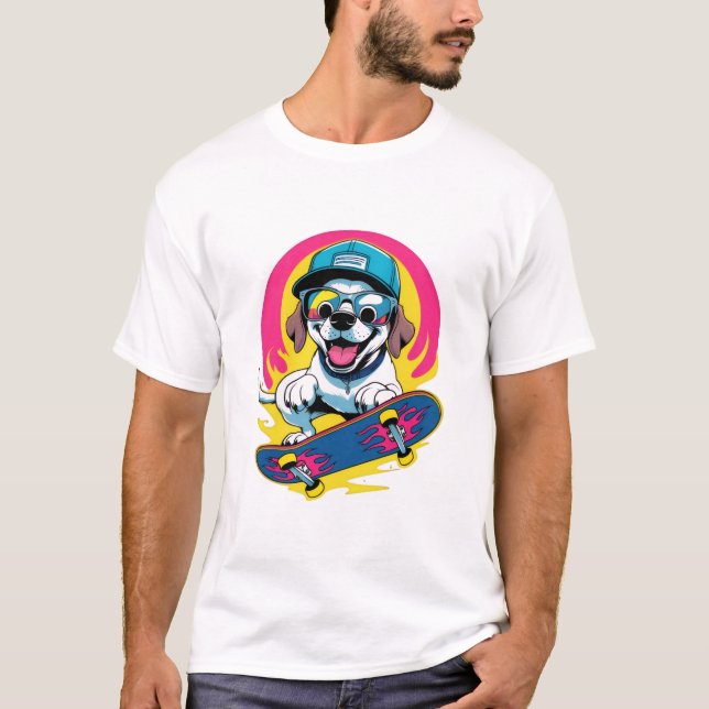 T-Shirt Cachorro Bonito - Presente Perfeito para A (Frente)