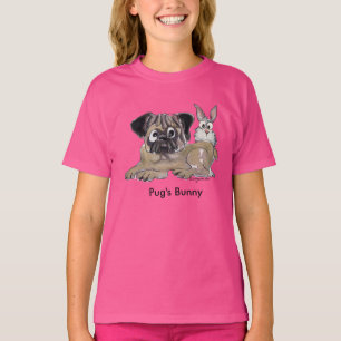 T-shirt Cachorro de Cartoon Coelhinho