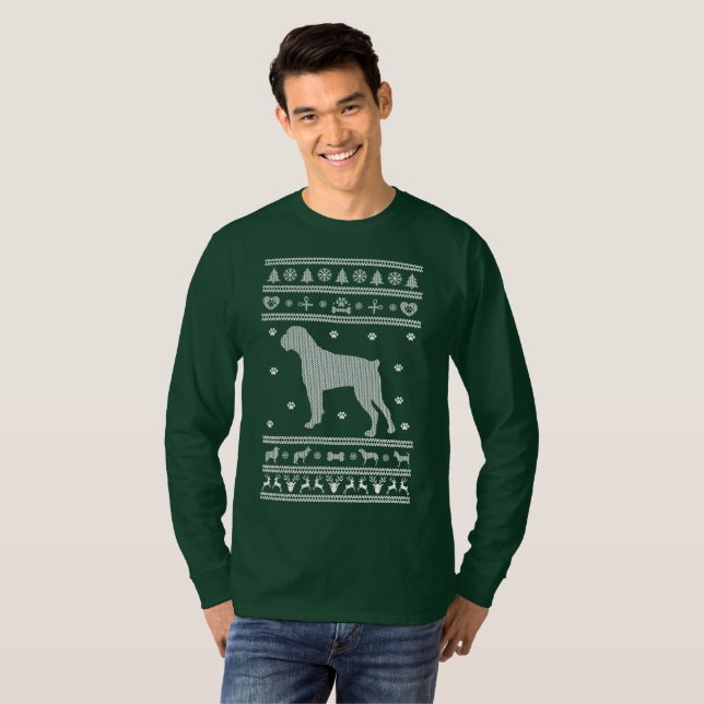 T-shirt Cachorro de Natal Feio (Frente Completa)