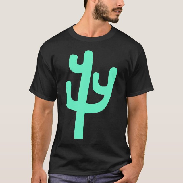 T-shirt Cactus - Turquesa (Frente)