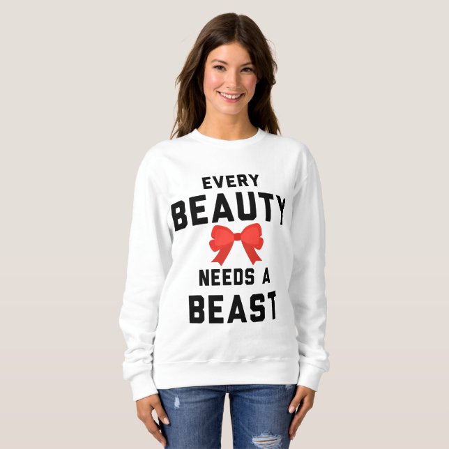 T-shirt Cada Bela precisa de uma Besta (Frente Completa)