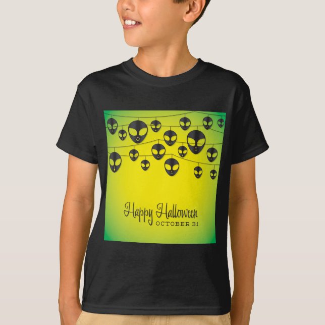 T-shirt cadeia de alienígena (Frente)