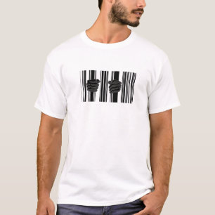 T-shirt Cadeia do código de barras
