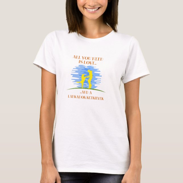 T-shirt Cães tornam a vida melhor (Frente)