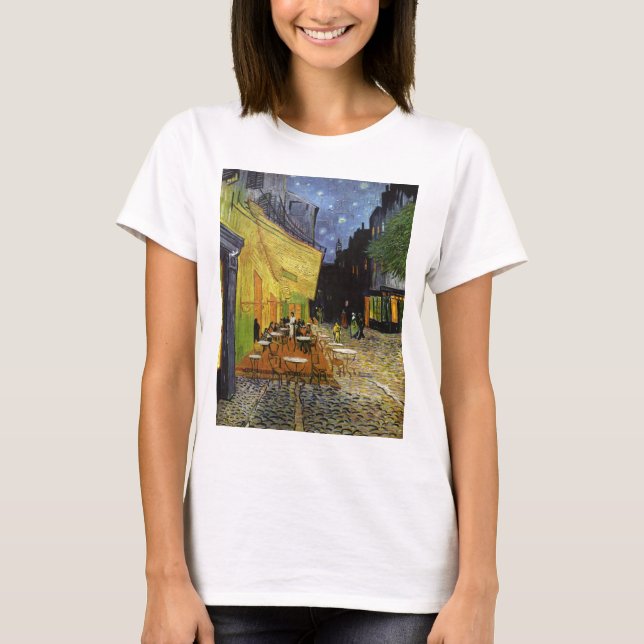 T-shirt Café da Noite de Van Gogh (Frente)