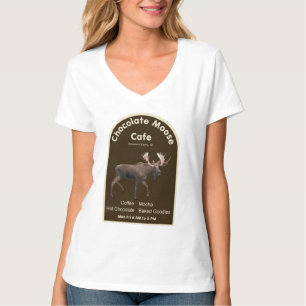 T-shirt Café dos alces do chocolate