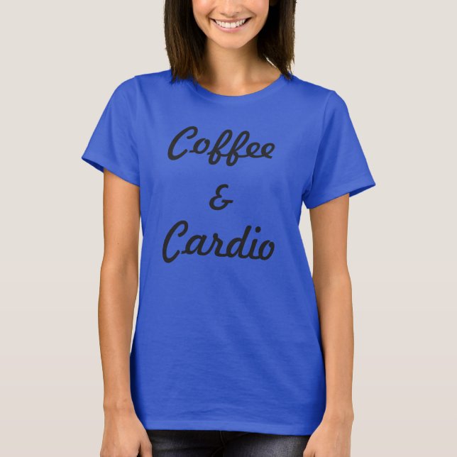 T-shirt Café e Cardio (Frente)