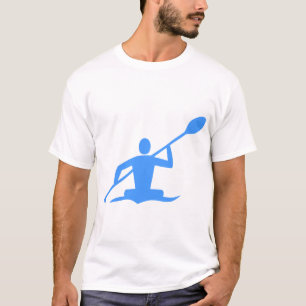 T-shirt Caiaque - Azul-Bebê