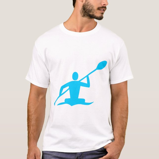 T-shirt Caiaque - Azul Céu (Frente)