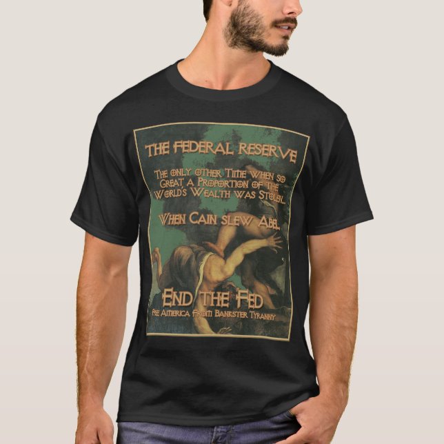 T-shirt Cain e Abel: Lembre-o do Banksters? (Frente)