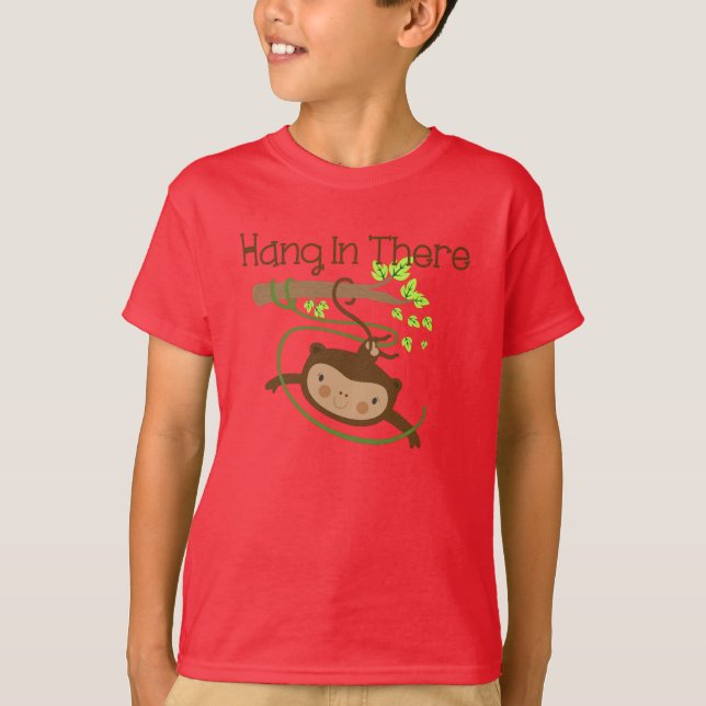 T-shirt Cair do macaco dentro lá (Frente)