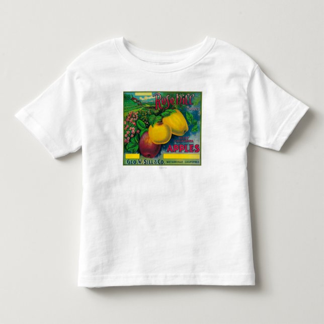 T-shirt Caixa cor-de-rosa LabelWatsonville de Apple do (Frente)
