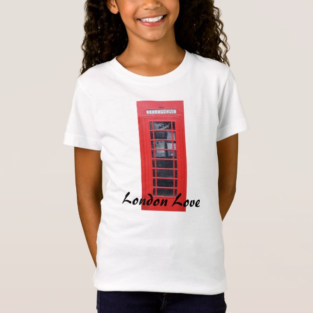 T-shirt Caixa de telefone vermelha de Londres (Frente)