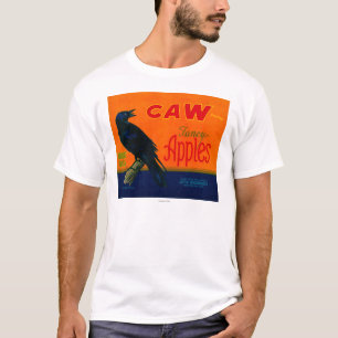 T-shirt Caixa LabelMedford de Apple do Caw, OU