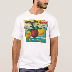 T-shirt Caixa LabelWatsonville de Apple do dirigível, CA