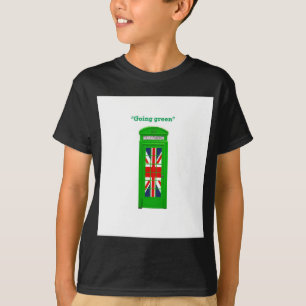 T-shirt Caixa telefônica de Londres "Ficando verde"