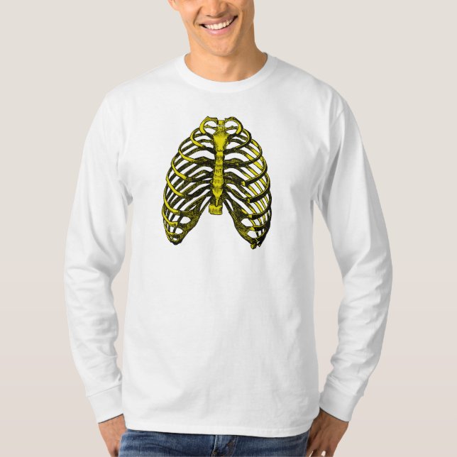 T-shirt Caixa torácica humana da anatomia (Frente)