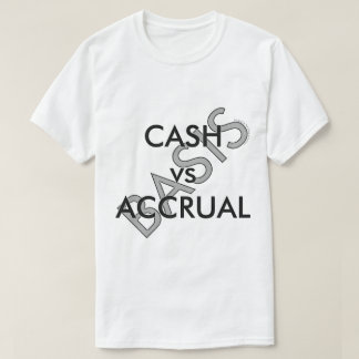 T-shirt "CAIXA vs ACCRUAL"