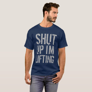 T-SHIRT CALA A BOCA ESTOU LEVANTANDO PESO NA ACADEMIA MUSC