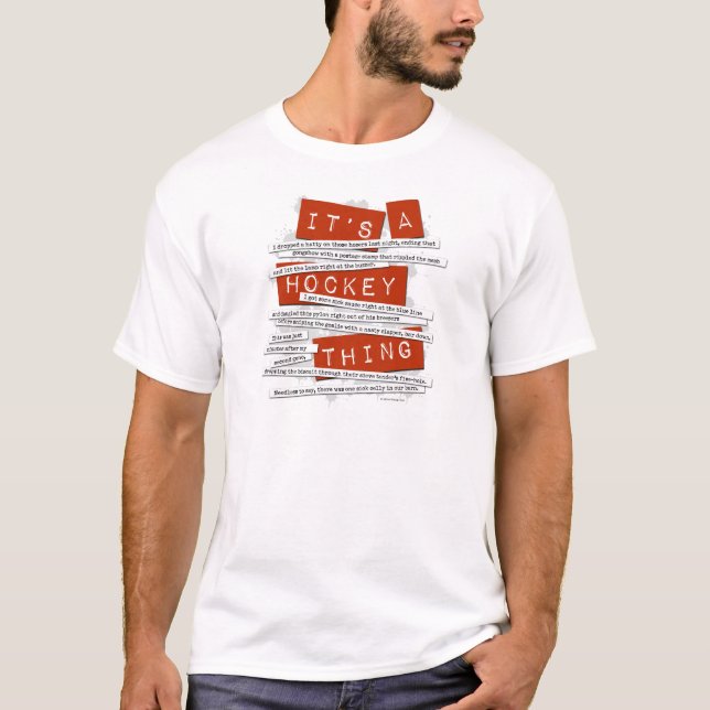 T-shirt Calão do hóquei (Frente)