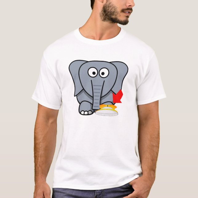 T-shirt Calçados do elefante eu te amo (Frente)