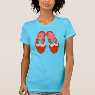 T-shirt Calçados vermelhos retros