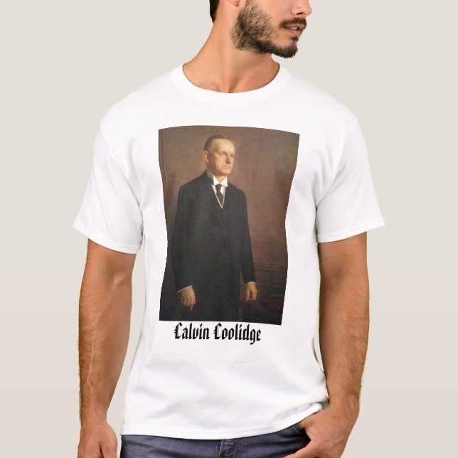 T-shirt calcool, Calvin Coolidge (Frente)