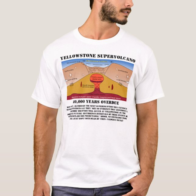 T-shirt Caldera de Yellowstone (Frente)