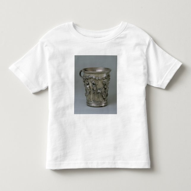 T-shirt Cálice gravado com esqueletos (Frente)