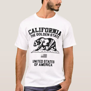 T-shirt Califórnia, Estado Ouro