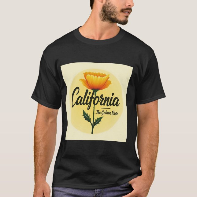 T-Shirt California The Ouro State (Frente)