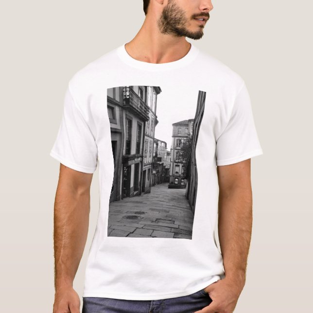 T-shirt Calles de Compostela (Frente)