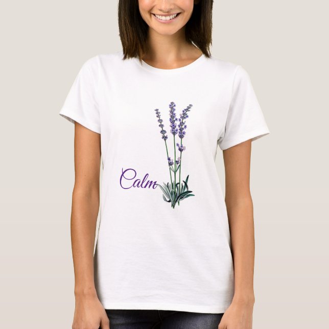 T-Shirt Calmo da lavanda (Frente)