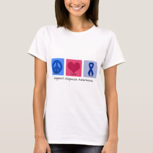 T-shirt Calvície da cura do amor da paz