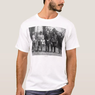 T-shirt Calvin Coolidge com a fotografia dos indianos de