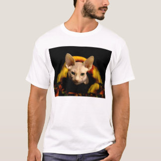 T-shirt calvo do gato de Sphynx