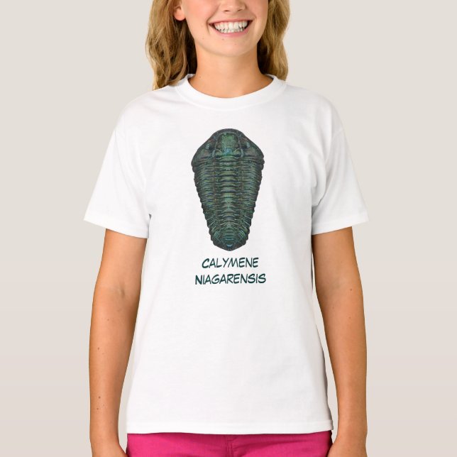 T-shirt Calymene Niagarensis Trilobite (Frente)