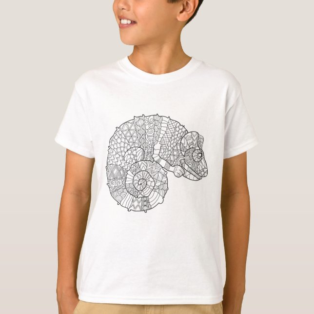 T-shirt Camaleão Zendoodle (Frente)
