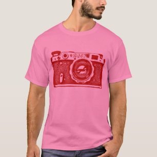 T-shirt Câmara russa gigante soviética - Ruby Red