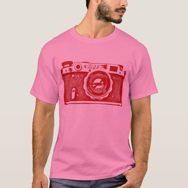 T-shirt Câmara russa gigante soviética - Ruby Red (Frente)