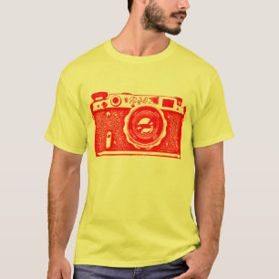 T-shirt Câmara russa gigante soviética - Vermelho