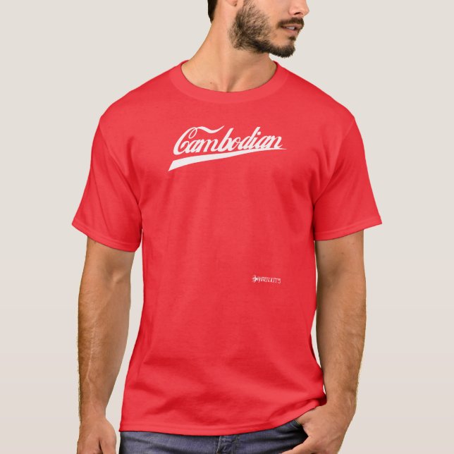 T-shirt Cambodian - vermelho (Frente)