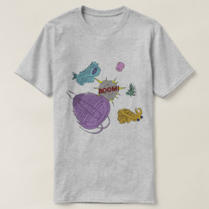 T-shirt cambriano da explosão